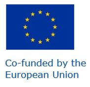 EU flag and a sign: Co-funded by the European Union