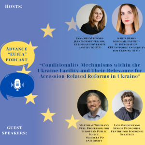 podcast cover with portraits of the speakers
